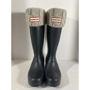 Hunter Original Kids Boots With Hunter Original Six-Stitch Cable Boot Socks
